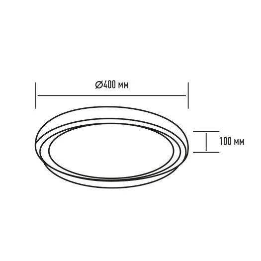 Светильник светодиодный настенно-потолочный Maxus Functional Ceiling light 50W 3CCT Remote Aura с пультом - изображение 3