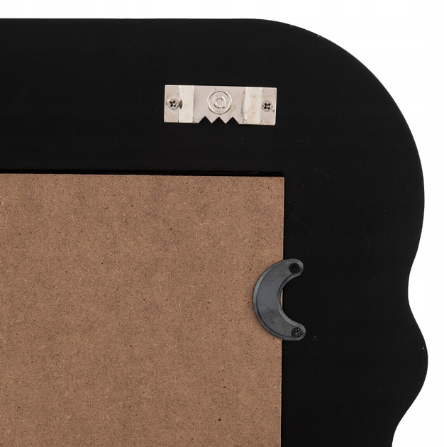 Lustro wiszące Atmosphera 203514-JJA KELLY w falistej ramie 50 x 40 cm Czarne(3560232839269) - obraz 3