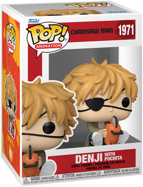 Коллекционная фигурка Funko Pop Chainsaw Man Денджи с Почита 10 см (34B820FD7B52) - Фото 2 Коллекционная фигурка Funko Pop Chainsaw Man Денджи с Почита 10 см (34B820FD7B52) - изображение 2