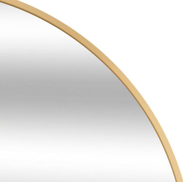 Lustro wiszące Atmosphera okrągle metalowa rama 70 cm Złote (5902973448399) - obraz 2