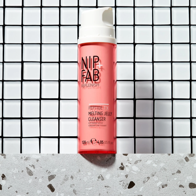 Żel oczyszczający do twarzy NIP+FAB Replenish Peptide Fix Melting Jelly Cleanser 120 ml (5056217811262) - obraz 2