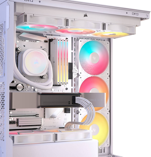 Obudowa Corsair 3500X RS-R ARGB Mid-Tower White (CC-9011323-WW) - obraz 13