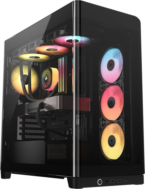 Корпус Corsair Frame 4500X RS-R ARGB Panoramic Glass Mid-Tower Black (CC-9011314-WW) - зображення 2