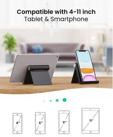 Кріплення для телефонів UGREEN LP106 Adjustable Portable Stand Multi-Angle (White) (30285) - зображення 2