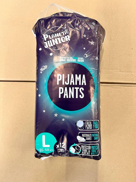 Підгузки-трусики нічні Planeta Junior L Німеччина 8-15років (35-50кг) 12шт - зображення 2
