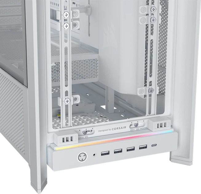 Корпус Corsair Frame 5000D RS ARGB Mid-Tower White (CC-9011310-WW) - зображення 10