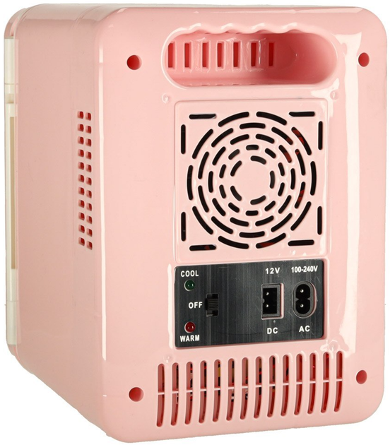 Mini lodówka turystyczna Ikonka 4 l 12 V/220 V Różowa (5903039767515) - obraz 7