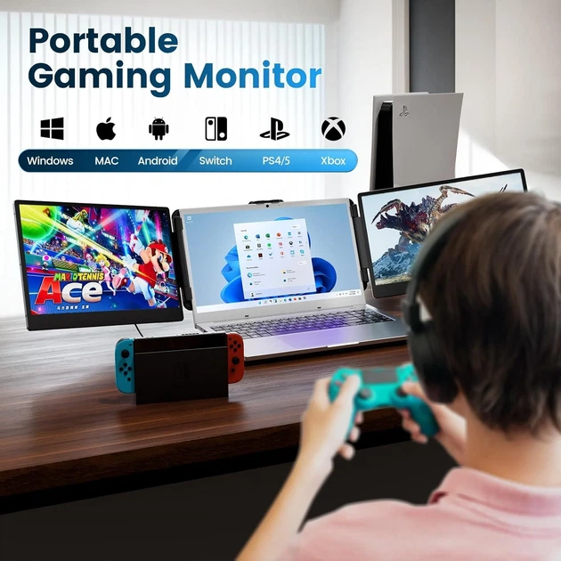 Монитор портативный 14" Domyfan S2 Full HD IPS 60 Гц (102142645) - Уценка - изображение 6