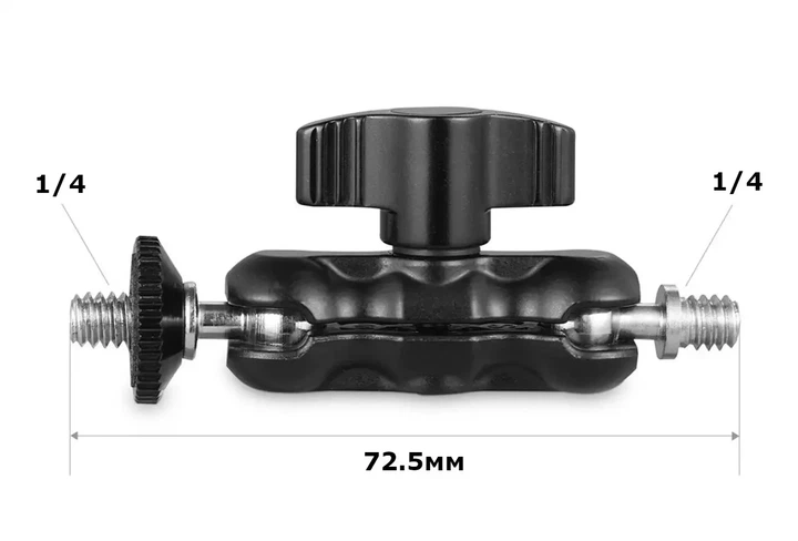 Двухосевой кронштейн Magic Arms SmallRig 2159 для камеры, стабилизатора, микрофона, LED лампы, монитора - изображение 5