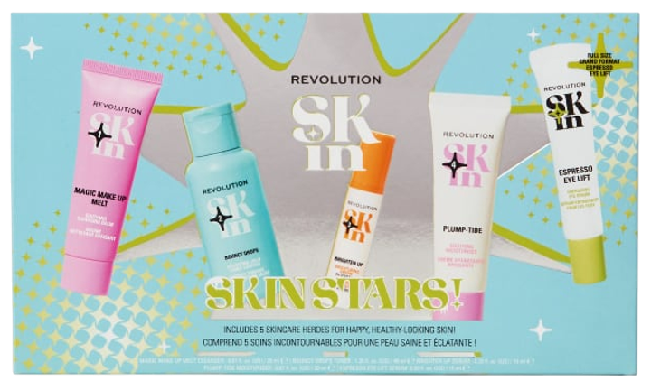 Zestaw pielęgnacyjny Revolution Skincare Balsam oczyszczający 50 ml + Tonik 40 ml + Serum 15 ml + Serum pod oczy 15 ml + Krem nawilżający 30 ml (5057566873949) - obraz 3