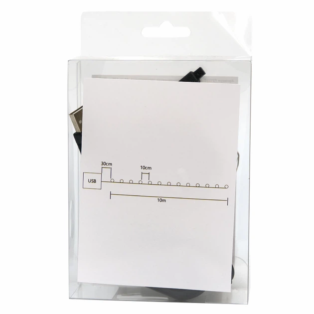 Светодиодная гирлянда-нить, 10 м, 100 л, разноцветный, USB, Bluetooth/пульт управления, IP20 (721237) - изображение 9