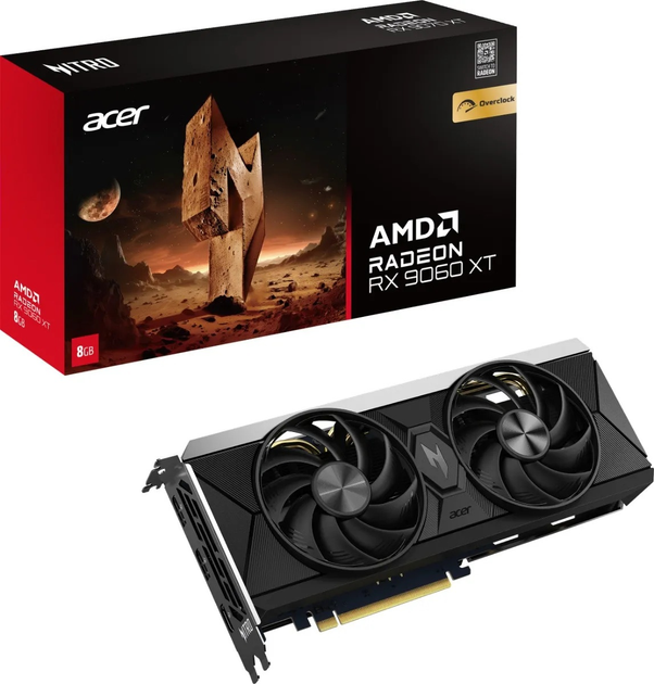Karta graficzna Acer PCI-Ex Radeon RX 9060 XT Nitro OC 8GB GDDR6 (128bit) (3230/20000) (HDMI, 2 x DisplayPort) (DP.Z4UWW.P01) - obraz 7