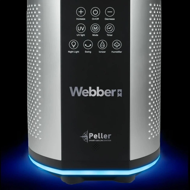 Вентилятор Webber WB1820 Чорний - зображення 8