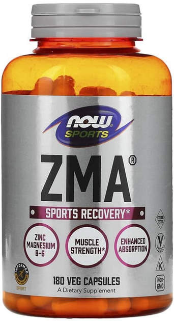 Харчова добавка Now ZMA 800 мг 180 веган капсул (733739022011) - зображення 1