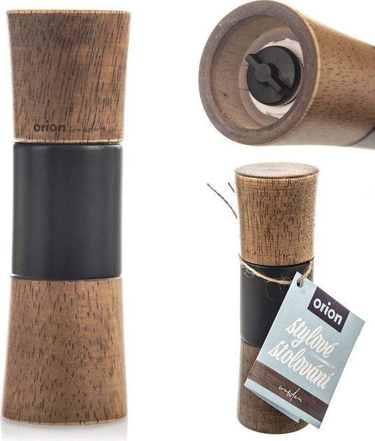 Млин Orion Wooden дерев'яний коричневий 15.5 см (8592381179977) - зображення 4