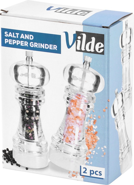 Набір млинів Vilde акрилові прозорі 16 см 2 шт (5904316498917) - зображення 2