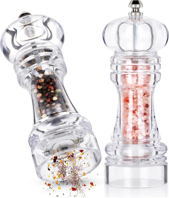 Набір млинів Vilde акрилові прозорі 16 см 2 шт (5904316498917) - зображення 3