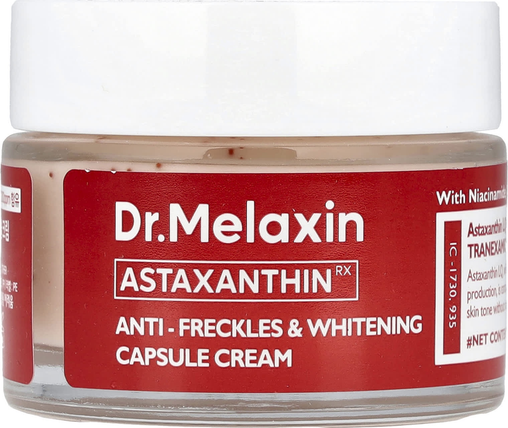 Krem do twarzy Dr.Melaxin Astaxanthin Anti-Freckles & Whitening Capsule rozświetlający 50 ml (8809886481499) - obraz 1