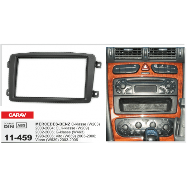 Переходная рамка Mercedes Vito, Viano, W639, W203, W209, W463 CARAV 11-459 - изображение 2