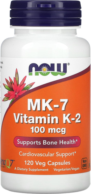Вітамін К-2 MK-7 Now Foods 100 мкг 120 капсул (733739009937) - зображення 1