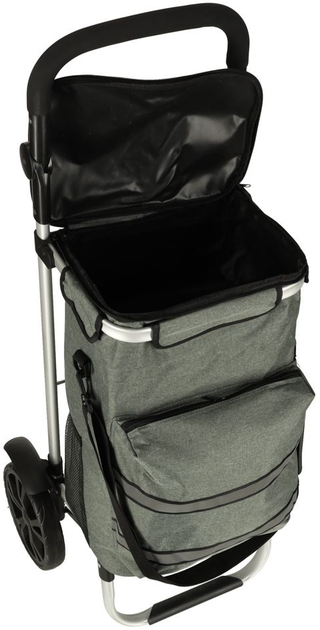 Сумка-візок для покупок Icon з рамою 40 л Сірий (5903039766099) - зображення 5