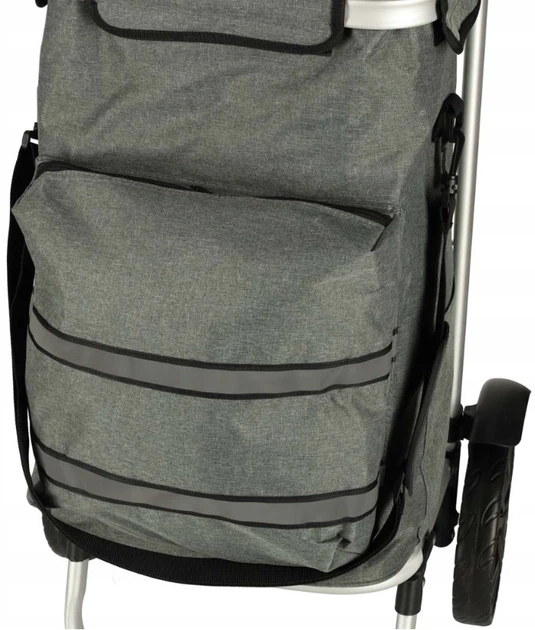 Сумка-візок для покупок Icon з рамою 40 л Сірий (5903039766099) - зображення 10