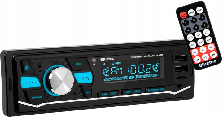 Radio samochodowe Bluetec BM202 (5900804116813) - obraz 2