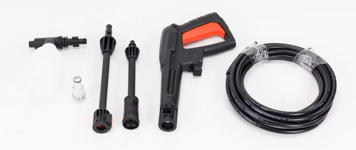 Мийка високого тиску Nac 70 бар 1200 Вт 390 л/г ALU Насос Пістолет щітка Потужна (NAC-PWE120-LN) - зображення 6