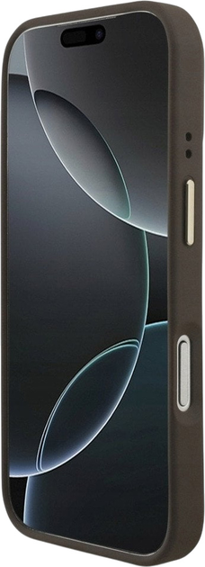 Панель Guess 4G Big 4G Classic Logo Big Strap Metal Buttons для Apple iPhone 17 Pro Brown (3666339488734) - зображення 5