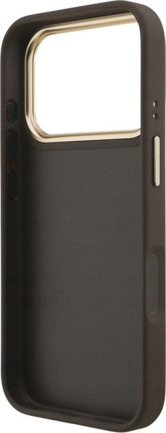 Панель Guess 4G Big 4G Classic Logo Big Strap Metal Buttons для Apple iPhone 17 Pro Brown (3666339488734) - зображення 7