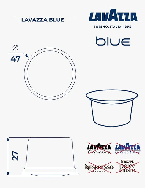 Кофе в капсулах Lavazza Blue Venezia Lungo 100 капсул - Фото 3 Кофе в капсулах Lavazza Blue Venezia Lungo 100 капсул - изображение 3