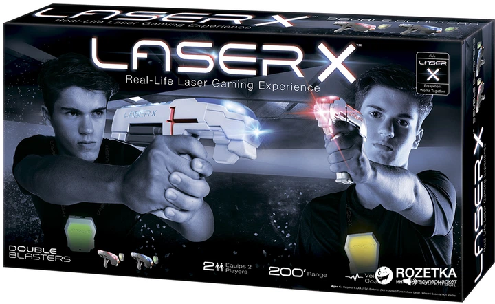 Игровой набор для лазерных боев Laser X для двух игроков (88016) (6900006489585) - Фото 3 Игровой набор для лазерных боев Laser X для двух игроков (88016) (6900006489585) - изображение 3
