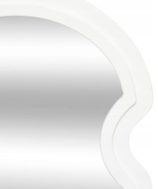 Декоративне дзеркало підвісне Atmosphera EMILY незвичайна форма хвиляста рама 114 x 54 см Біле (3560233006493) - зображення 2