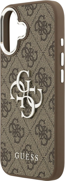 Панель Guess 4G Big 4G Classic Logo для Apple iPhone 17 Brown/Silver (3666339517915) - зображення 7