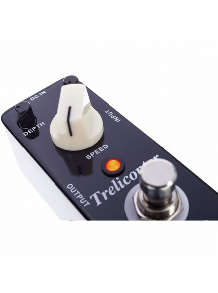 Гитарная педаль Mooer Trelicopter MTR1, аналоговое Tremolo, True Bypass, регулировка Depth, Rate и Bias, металлический корпус - изображение 5