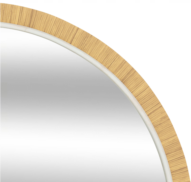 Декоративне дзеркало підвісне Atmosphera THÉA вертикальне 75 x 55 см Темно-коричневе (5902973457278) - зображення 2