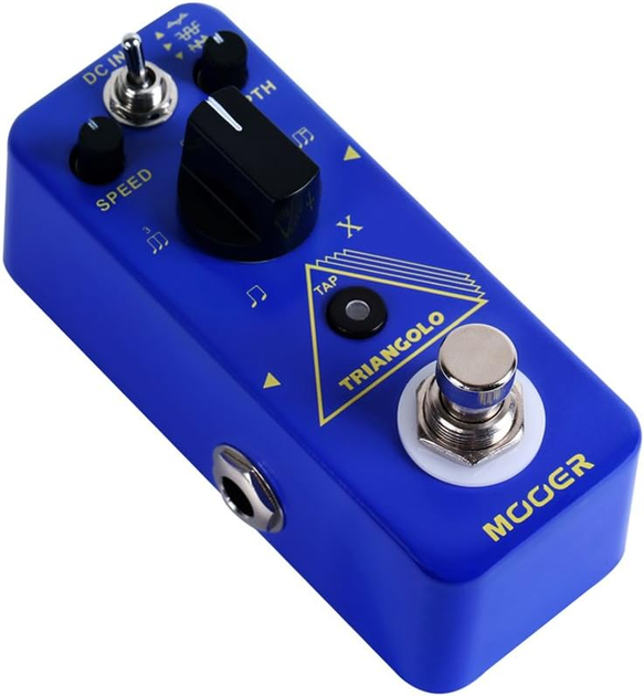 Гитарная педаль Mooer Triangolo MTR3, аналоговое Tremolo, 3 формы волны, True Bypass, металлический корпус - изображение 4