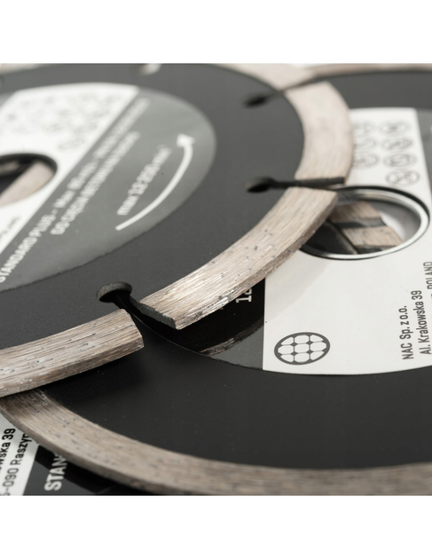 Zestaw 3 tarcz Nac diamentowych 125 mm / 22.23 mm, DC-3SET (5902490787599) - obraz 6