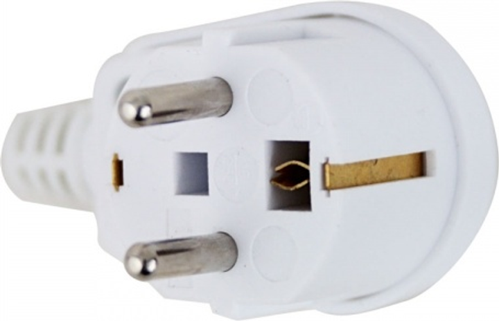 Кутова вилка Esperanza із заземленням Біла ELK308W (5901299962299) - зображення 2