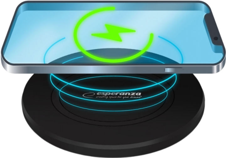 Ładowarka bezprzewodowa Esperanza Preon indukcyjna 15 W EZC102 (5901299958728) - obraz 3