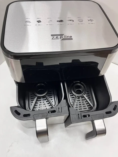 Аэрофритюрница Zepline ZP-209 на 2 чаши, 4000Вт, 12л - изображение 6