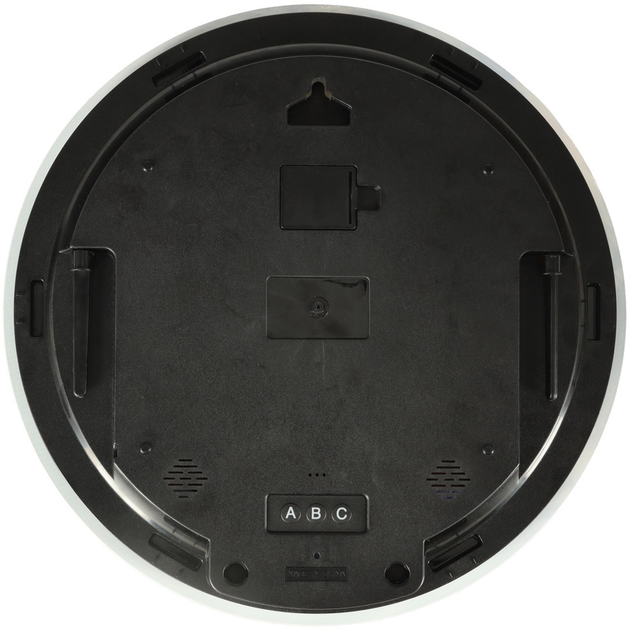 Настінний годинник Ikonka Планета Місяць з LED-дисплеєм 32 см Сірий (5903039753952) - зображення 3