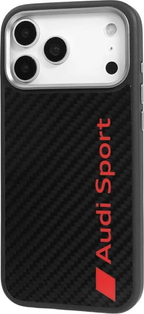 Etui plecki Audi R8 Carbon Fiber MagSafe do Apple iPhone 17 Pro Max Black (AUS-TPUPCMIP17PM-R8/D2-BK) - obraz 3