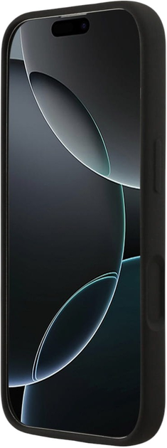 Панель Guess Silicone Big 4G Script для Apple iPhone 17 Black (3666339522230) - зображення 5