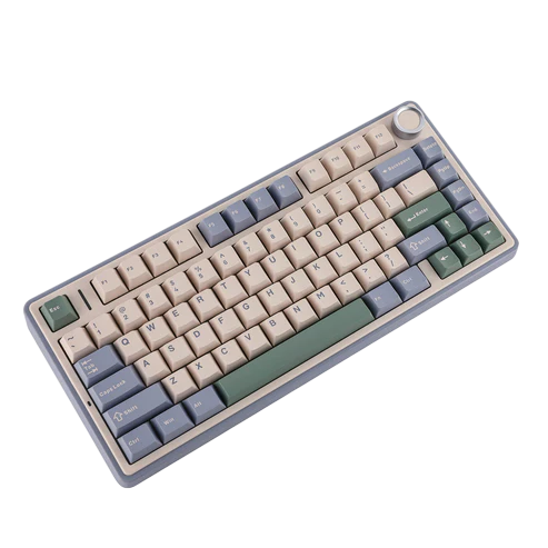 Игровая Беспроводная Клавиатура AULA F75 White-Green - изображение 4