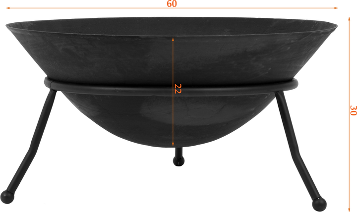 Palenisko ogrodowe LUND żeliwne 60 cm 99711 (5906083029769) - obraz 6