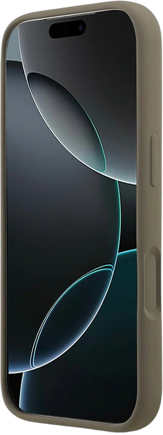 Панель Guess Silicone Big 4G Script для Apple iPhone 17 Pro Max Bronze (3666339522421) - зображення 1