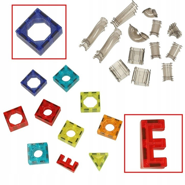 Klocki magnetyczne KIK Magic Magnetic Blocks Tor kulkowy z dźwiękiem i muzyką 118 elementów (5903039737617) - obraz 12