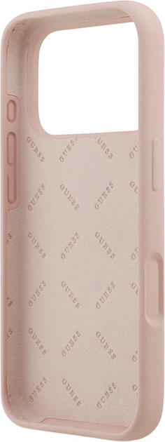 Панель Guess Silicone Big 4G Script для Apple iPhone 17 Pro Max Pink (3666339522742) - зображення 6