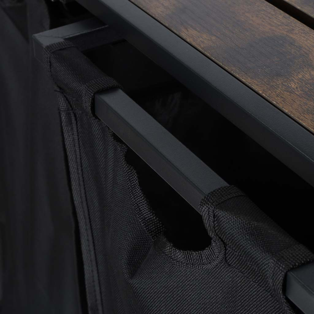 Kosz na pranie Ikonka 2 komory z półką 92 l (5903039766860) - obraz 11